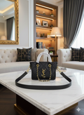 YSL Black Luxury Leather Handbag for Women