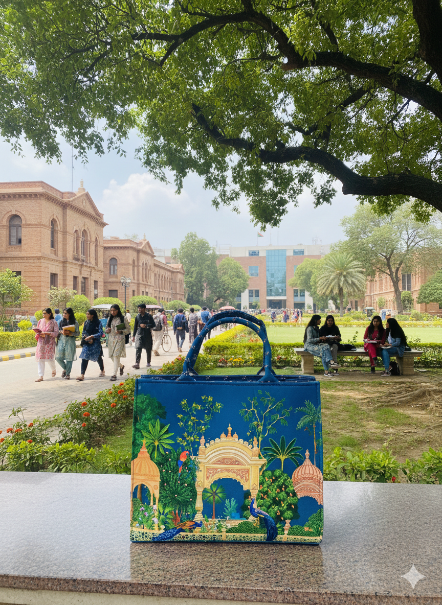 Cultural Print Tote Bag