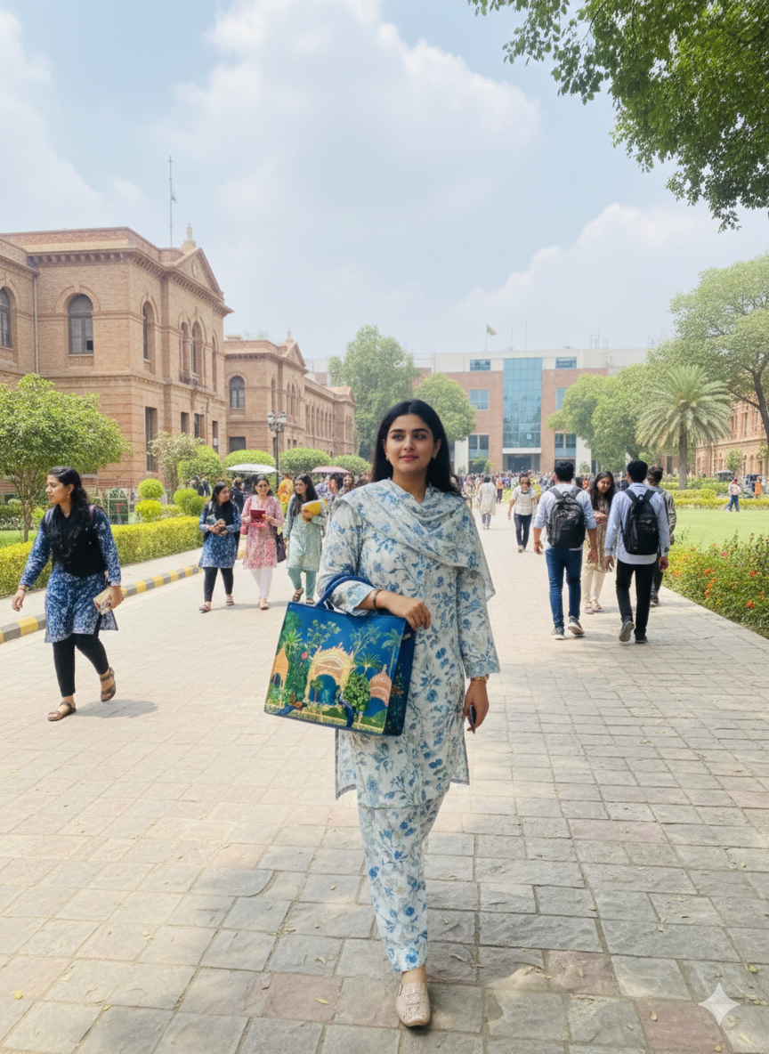 Cultural Print Tote Bag