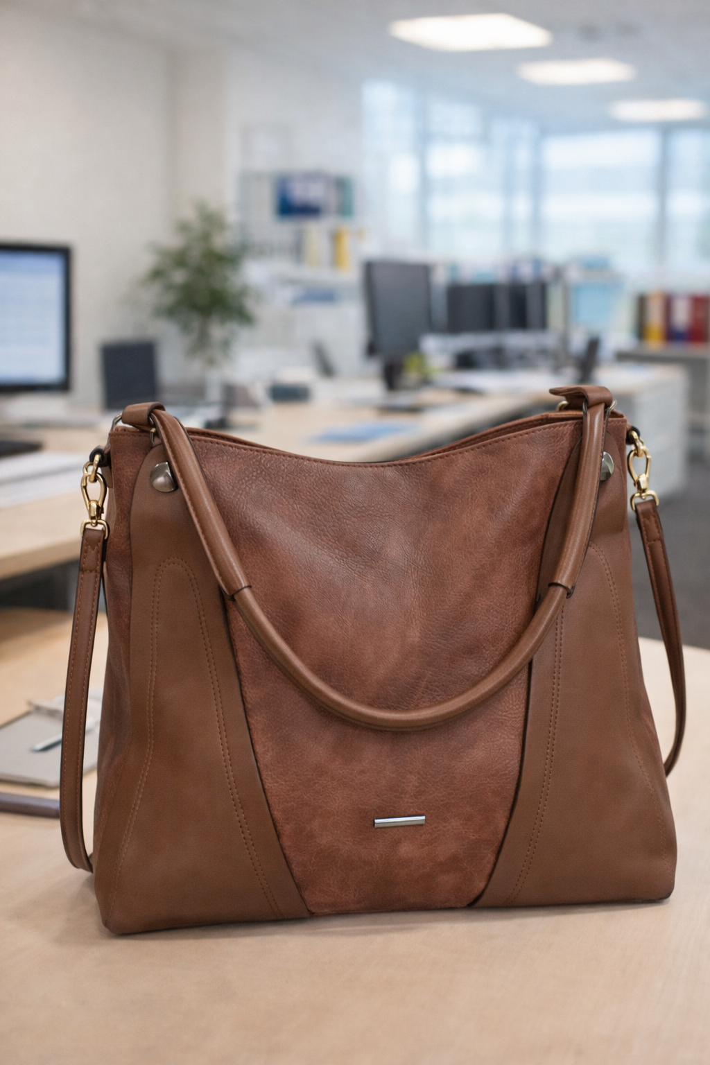 Premium Leather Spacious Bag- Imported Bag