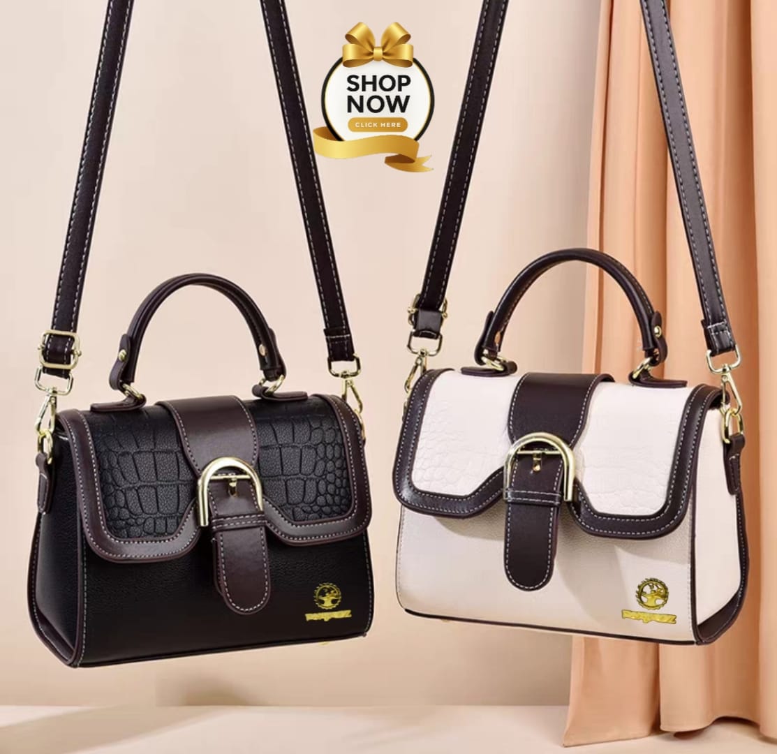 FoxJazz Black & White Crossbody Handbags