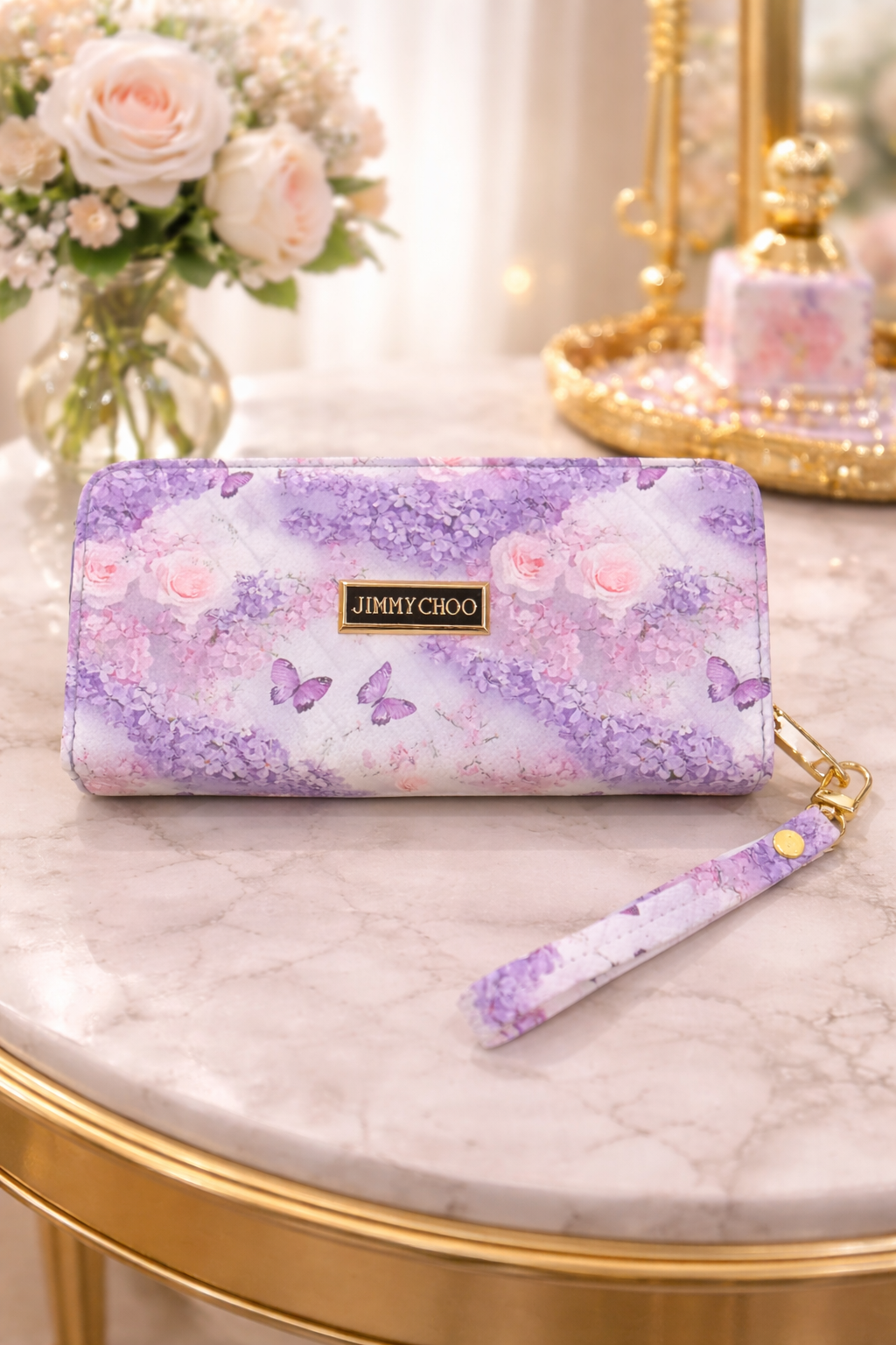 Purple Floral Wallet