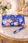 Blue Floral Wallet
